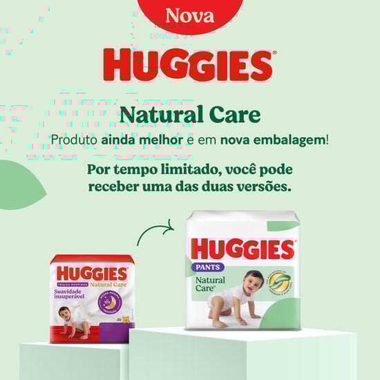Huggies Fralda Pants Premium Natural Care G - 60 Un